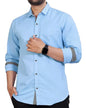 Eyebogler Men Casual Regular Fit Cotton Shirt