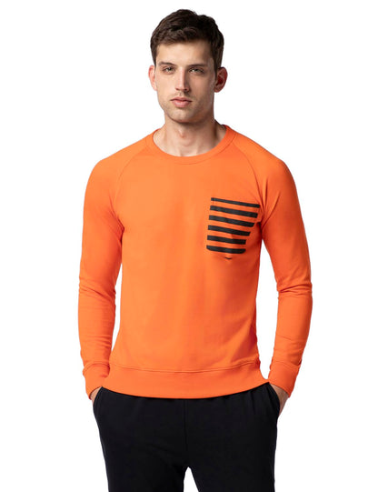 FYLTR Mens Casual Raglan Sleeve Sweatshirt with Pocket Detail - Full Sleeve | Rib Hem & Cuff | Casual Winterwear for Men