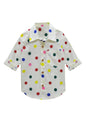 A.T.U.N. (ALL THINGS UBER NICE) Boys Printed Full Sleeve Collar Neck Casual Shirt Cream