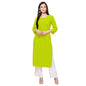 Pinkmint WomenS Cotton Light Green Color Straight Kurta (530130-C-Lg_Xxl)