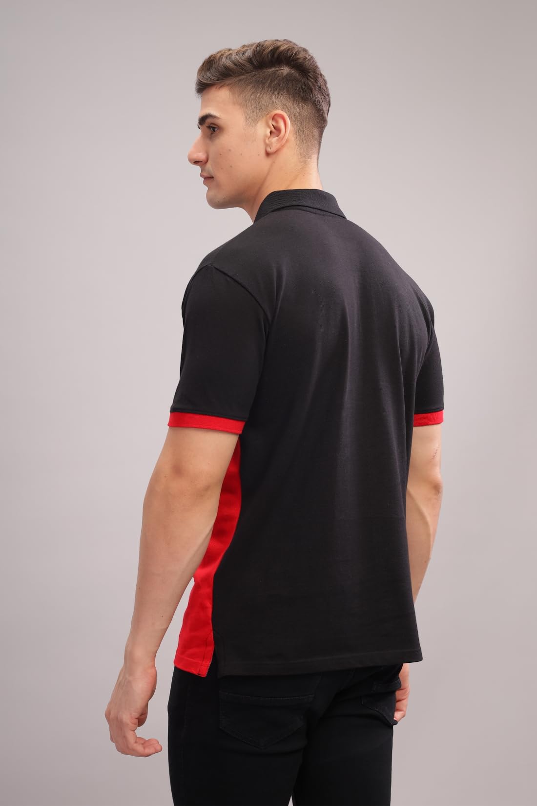 ADRO Regular Fit Polo Tshirt in 100% Cotton Multi Color Polo Also in Plus Size_PN24-L1-BLWHRD