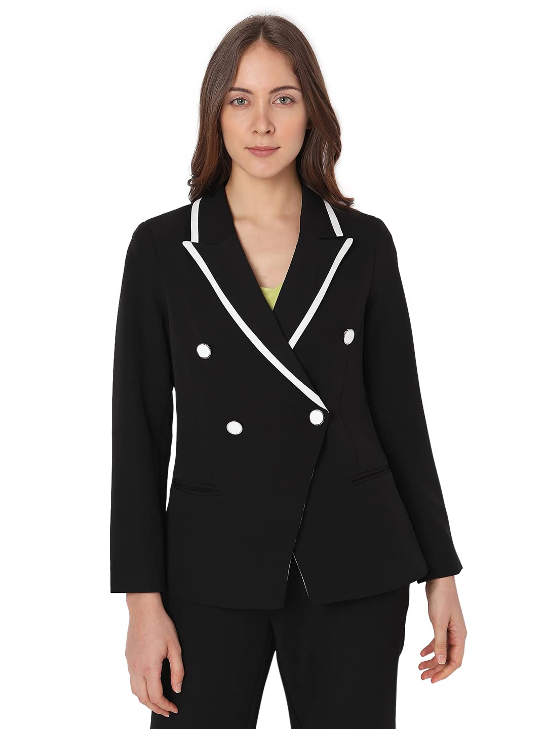 Vero Moda Regular Blazer (286930001_Jet Black_Xs)
