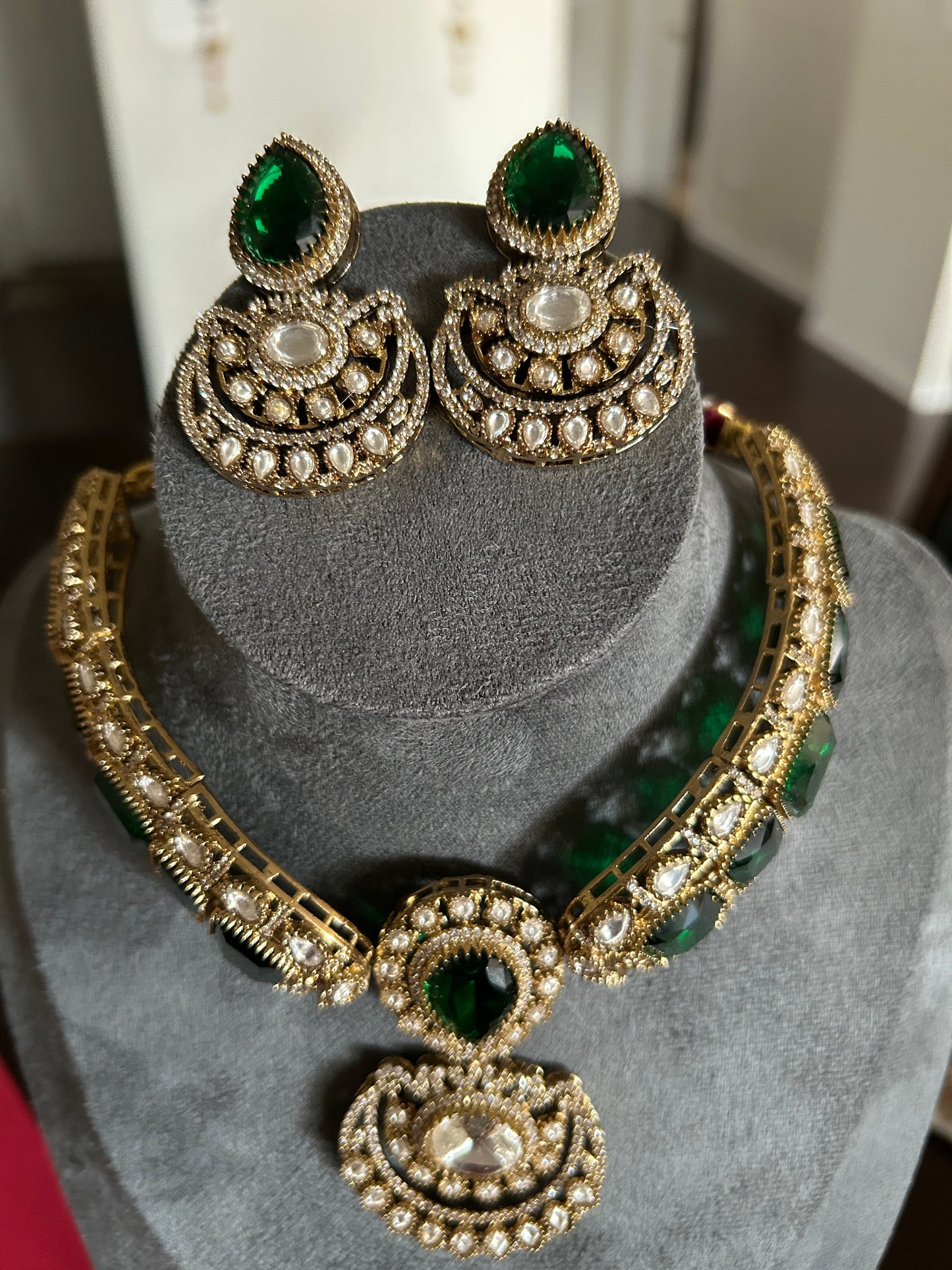 Moissanite necklace set