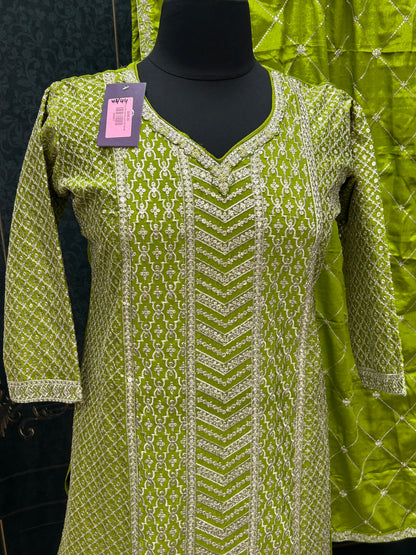 Heavy party wear sharara suit