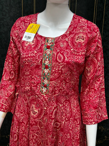 Rayon long kurti