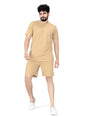 ELLITI Cotton Blend Casual Round Neck Half Sleeve Oversized Co-ord Set Mens, Pyjama Set, Sleepwear Loungewear T-Shirt and Short