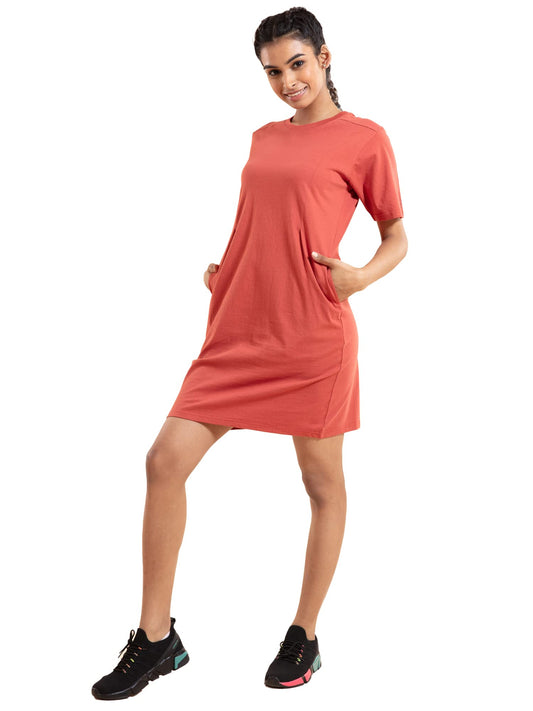 Nykd All Day Heart On My Sleeve Dress- Dress, Nyle102, Hot Sauce, S, 1N Red