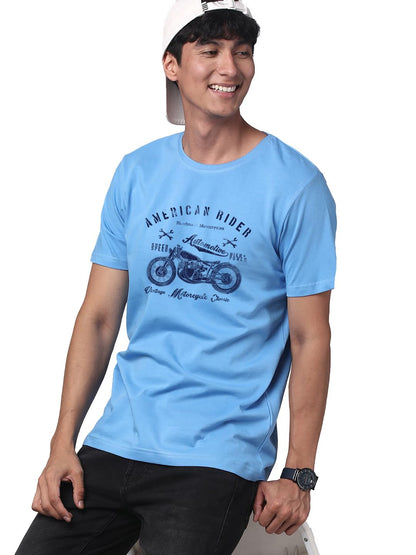 ADRO Men's Regular Fit T-Shirt (RNR-M-AME-SK)