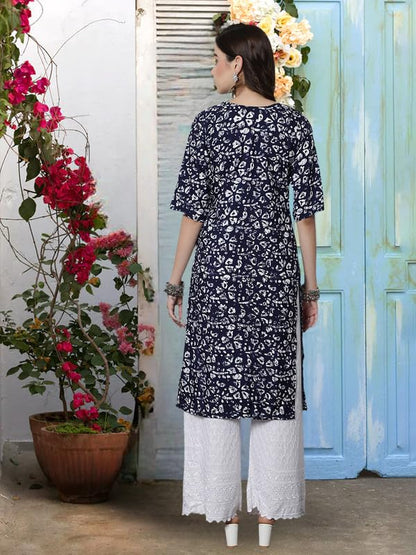 Pinkmint WomenS Crepe Kurti For WomenS Ethnic Printed Kurti For WomenS (Pack Of 5)