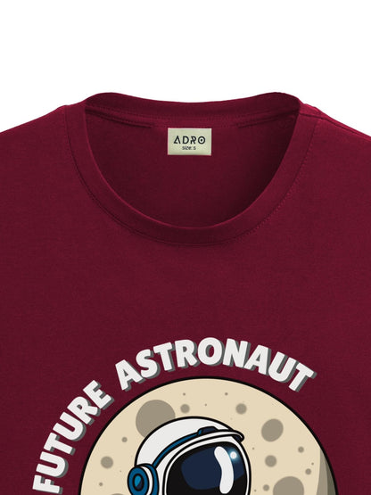 ADRO T Shirts for Boys & Girls | Astronaut Printed T-Shirt | Ages 3-14 | 100% Cotton Round Neck Tshirt for Boys |KRN-L2-ASTRO-MR
