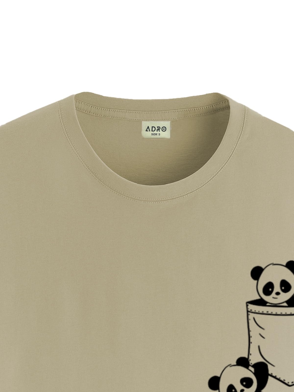 ADRO Tshirt for Men | Printed T Shirt for Men | 100% Cotton T-Shirt |Printed T Shirt | T-Shirts | RN24-POC