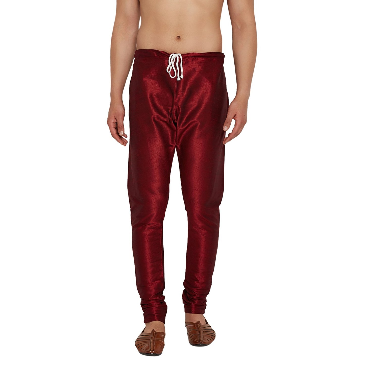SOJANYA (Since 1958, Maroon Churidaar Pyjama, Dupion Silk