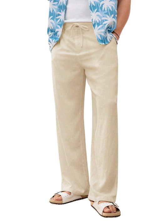 Greciilooks Trouser Pant For Men | Loose Fit Man Track Pants | Formal Causal Regular & Relaxed Cargo | Summer| Stretchable Cream