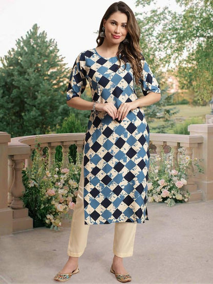 Pinkmint Straight Crepe Kurta & Pant For Women Ethnic Kurta Set For Women (Pack Of 3)
