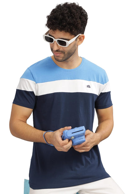ADRO Tshirt for MenMulti Color T-Shirt for MenCotton T-ShirtMens TshirtRN8-24-SKWHNB