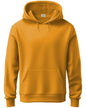 ADRO Mens Cotton Neck Hooded Sweatshirt (H24-PLN-MU_Mustard