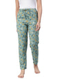 Lyra WomnS Printed Rayon Pyjama With Zipper Pocket