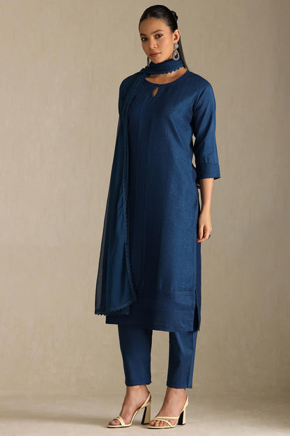 Soch WomenS Art Silk Chudidar Set (Ews5Cd21988_Blue