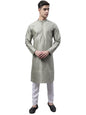 Jompers Mens Printed Silk Blend Kurta Pyjama Set