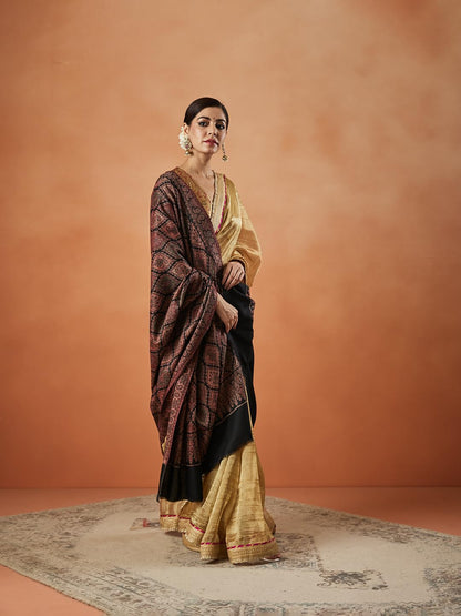 Pashmoda Women Shabnam Kashmiri Jamawar Woven Shawl (Size: 101X203 CM)