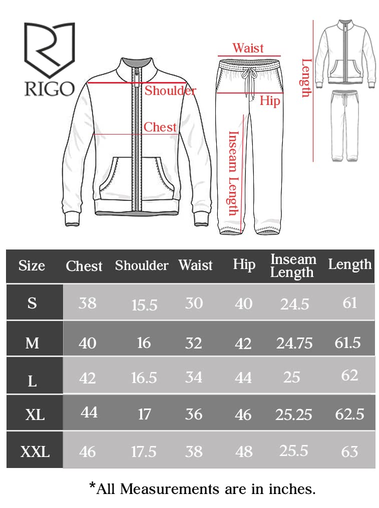 Rigo Round Neck Full Sleeve Terry Track Suit For Men | Regular Fit Plus Sizes Tracksuit for Mens | Co-ord Set For Men