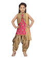 Aarika GirlS Silk Suit Salwar Set (Pt-18306_Rani-Gold_34)