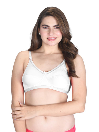 Lux Venus Full Coverage Support Mesh With Adjustable Strap White