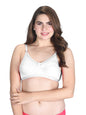 Lux Venus Full Coverage Support Mesh With Adjustable Strap White