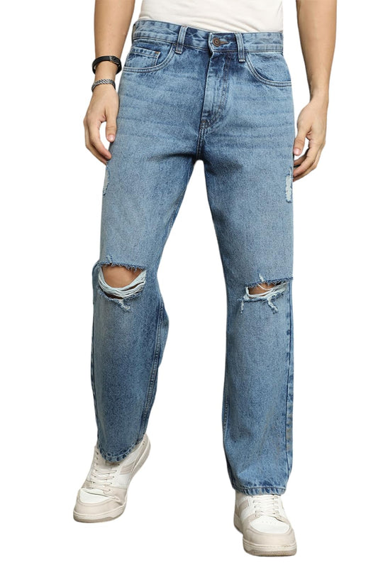 High Star MenS Classic Jeans (Hsmjns2067_Jun_Blue3