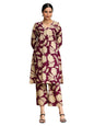 Varanga Floral Printed Puff Sleeve Kurta With Trouser