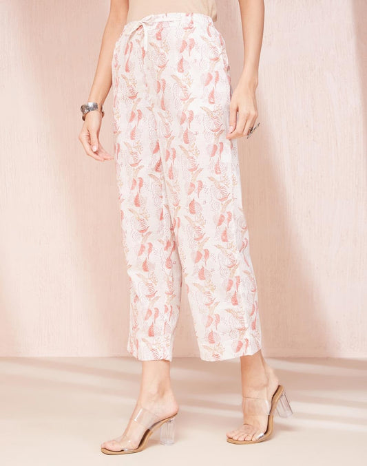 Fabindia WomenS Regular Casual Pants (1037227Peach_Peach