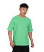 SHODOX Mens 100% Cotton Relaxed Fit Half Sleeve Tshirt for Men Drop Shoulder Front and Back Solid Round Neck T-Shirts (Pack of 1