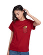 Bewakoof Womens Tom & Jerry Graphic Printed 100% Cotton T-Shirt - Boyfriend Fit, Round Neck, Half Sleeves