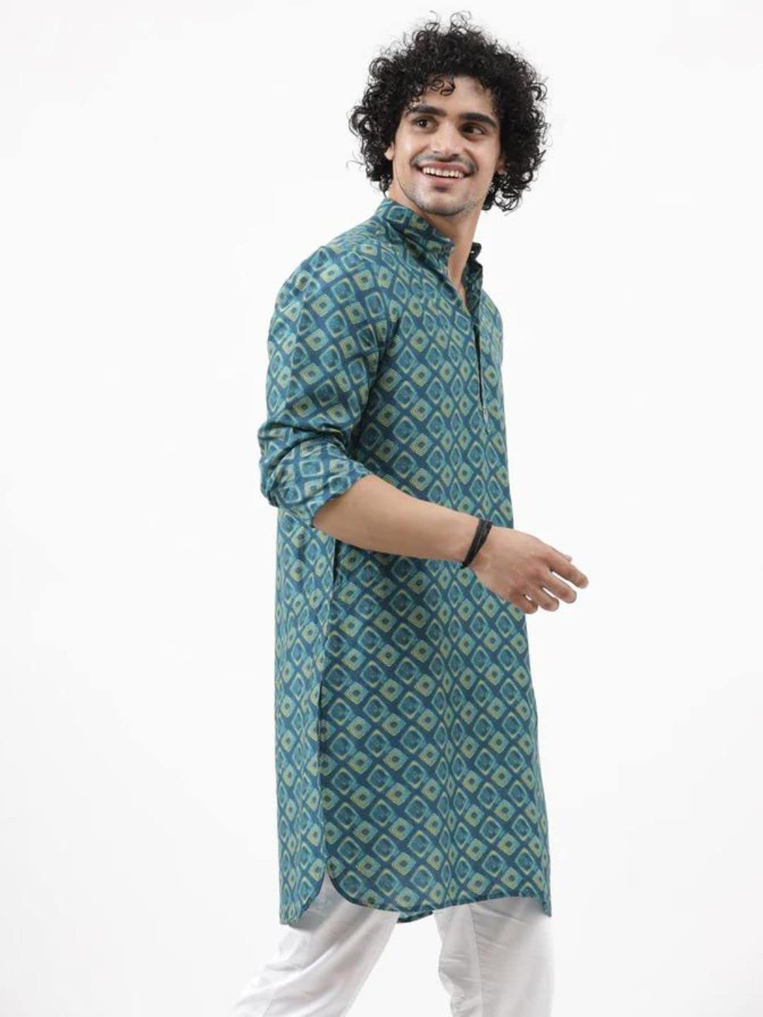 Om Sai Latest Creation MenS Kurta || Rayon Motif Printed Kurtas For Men || Stand Collar Neck With Full Sleeve Straight Kurta Fo