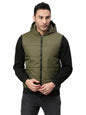 Dennis Lingo Polyester Regular Fit Full Sleeves MenS Color Block Hooded Puffer Jacket With 2 Pockets - Lightweight Casual Winte