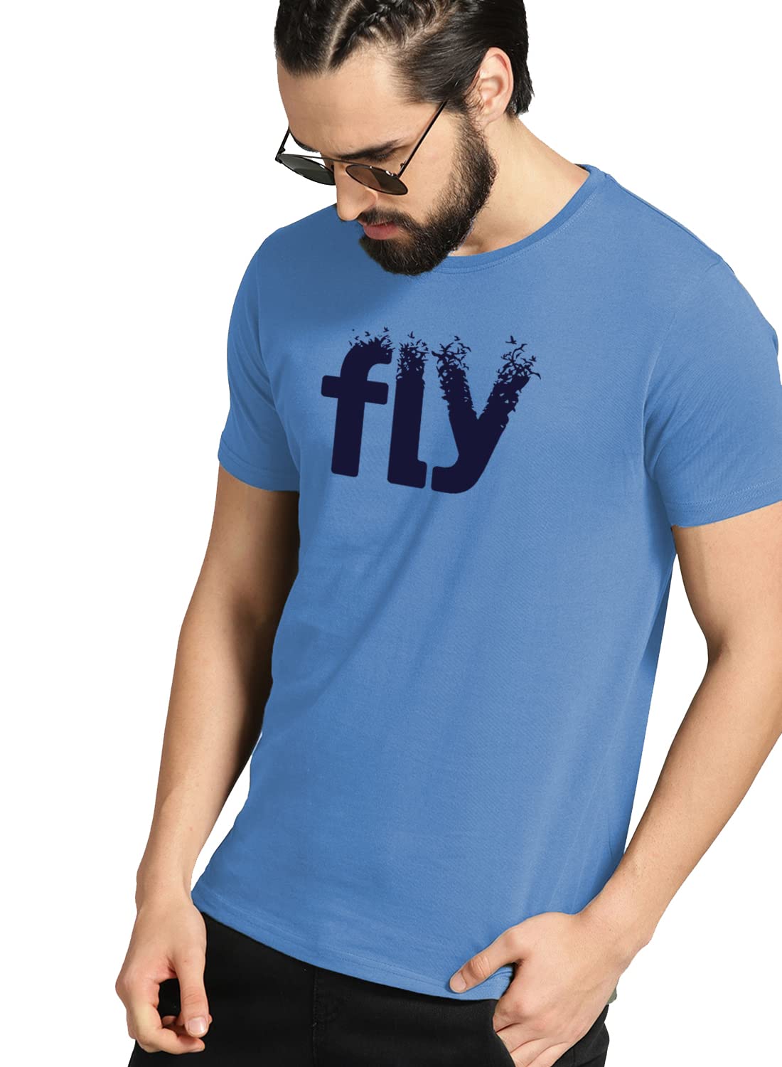 ADRO Fly Mens Cotton Printed T-Shirts (R21-M-FLY)