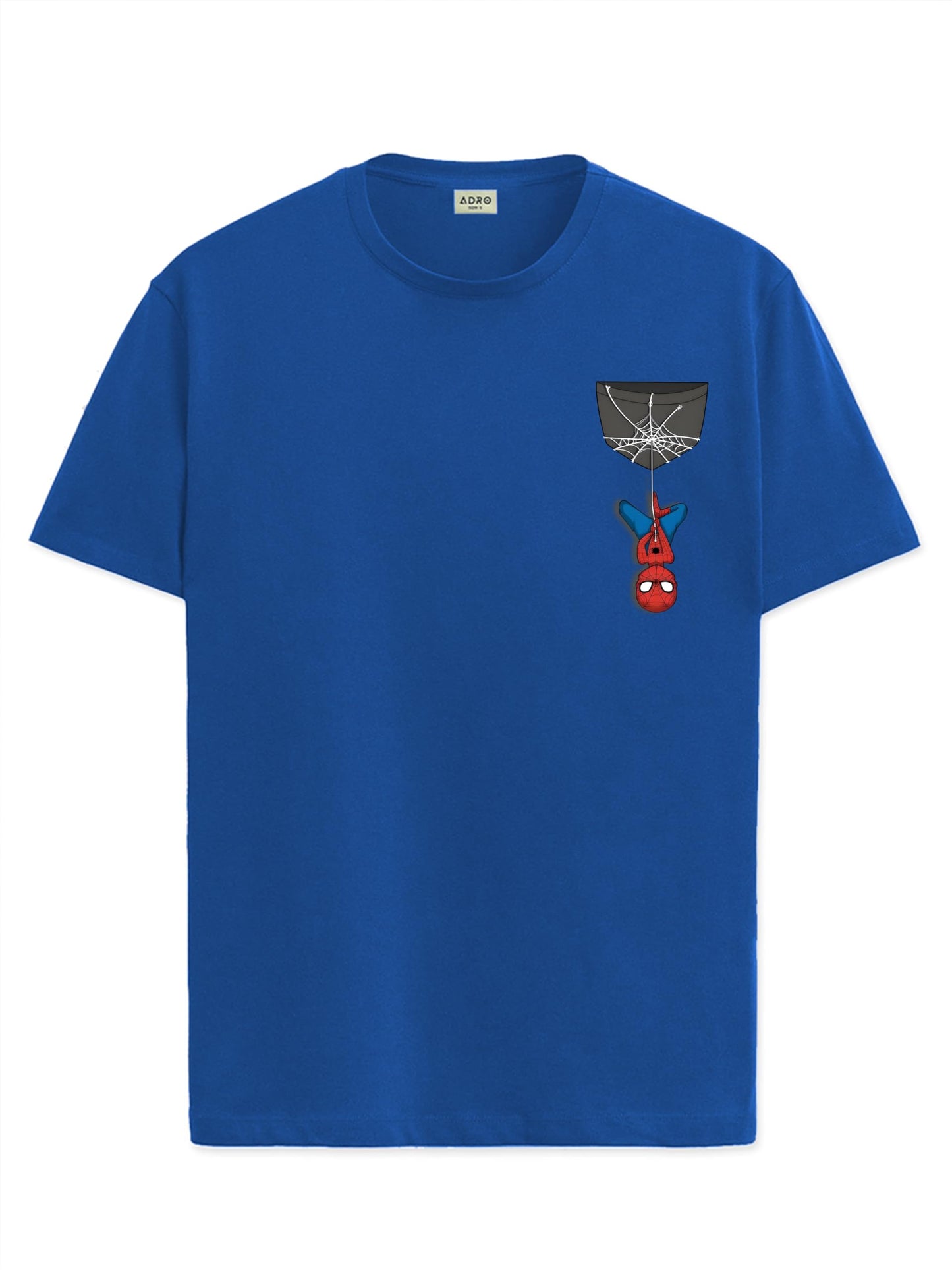 ADRO Tshirt for Men | Anime T Shirt for Men | 100% Cotton Tshirt | Graphic Printed T-Shirt | Chest Printed Tshirt | Spiderman Ts