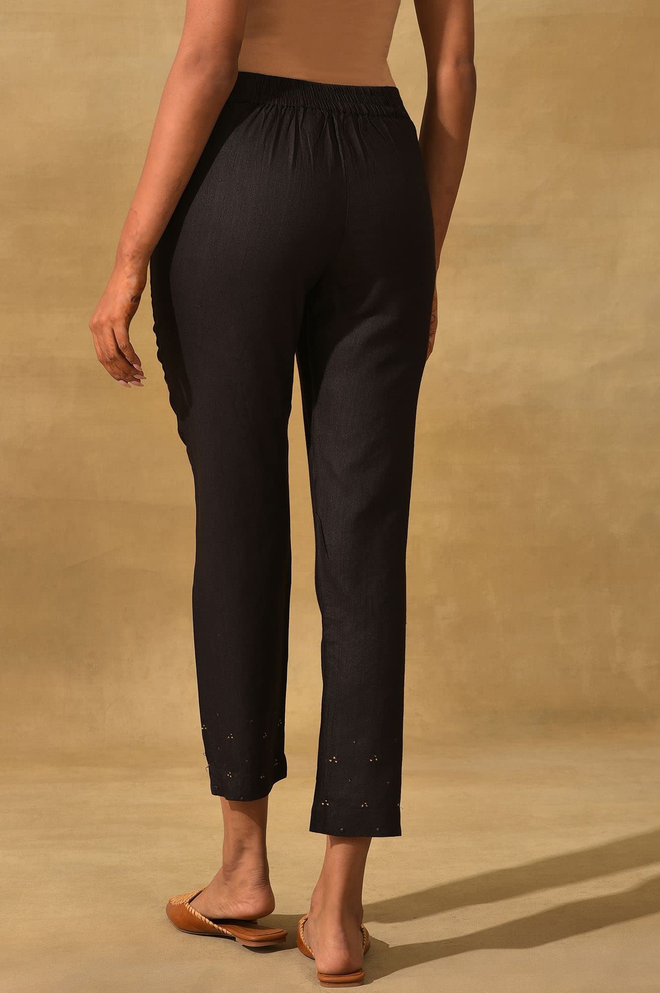 Folksong Strechable Slim Pants for Women | Trousers for Women | W for Woman