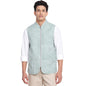 Fabindia Men Cotton Printed Jacket Green_M