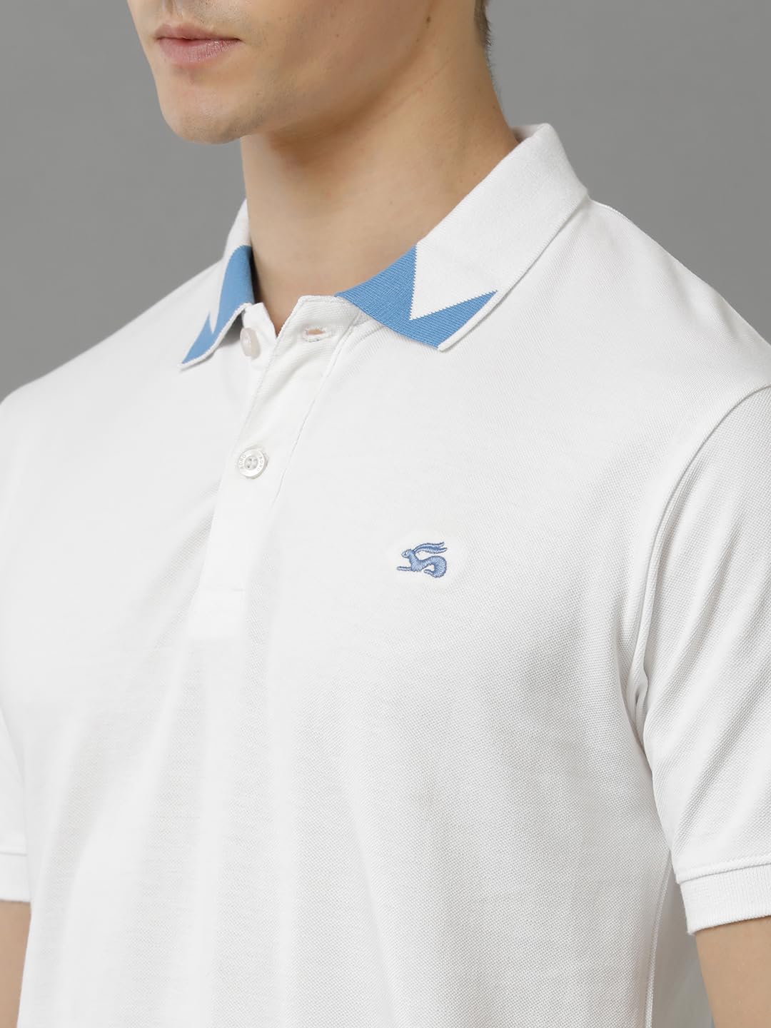 ADRO Premium Cotton Polo for Men (PN23-H-PLN-WH_White)