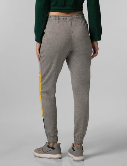 FYLTR Womens Asymmetric Colourblock Joggers with Elasticated Waistband & Contrast Drawcord