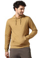 Nobero Elegant Unisex Oat Milk Cotton Solid Plain Hoody Sports Winter Gym Workout Running Travel Trekking Hooded Sweatshirts And