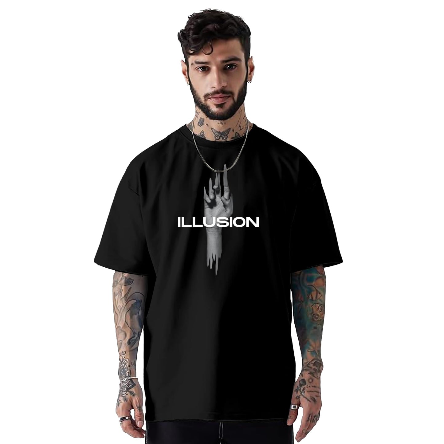 SHODOX Bio-Washed Anti Bacterial 100% Pure Cotton Men & Women Oversized Asthetic Premium Printed T-Shirt | Cozy Soft, Less Wrink