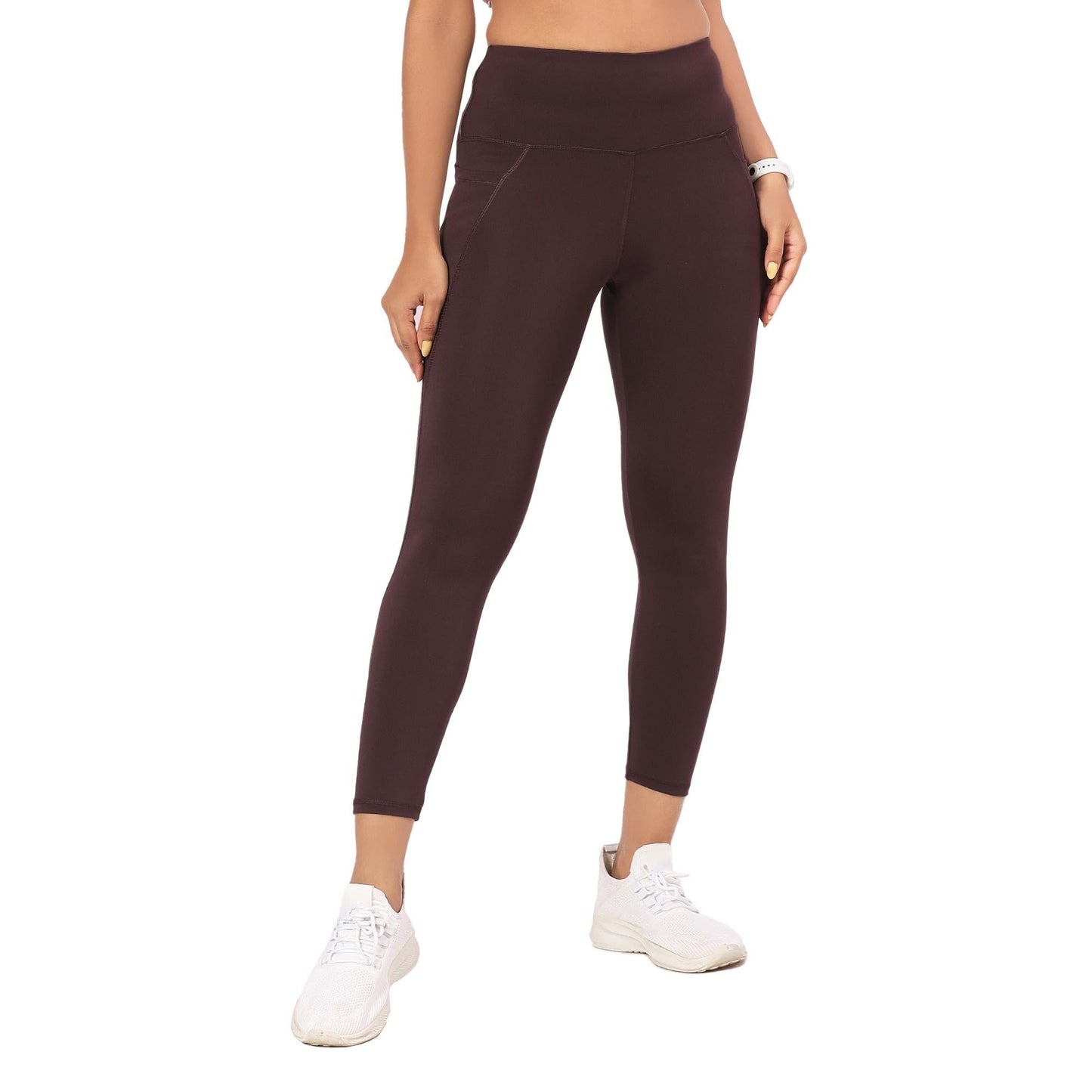 Enamor Womens Skinny Leggings (A605_Choco Fudge