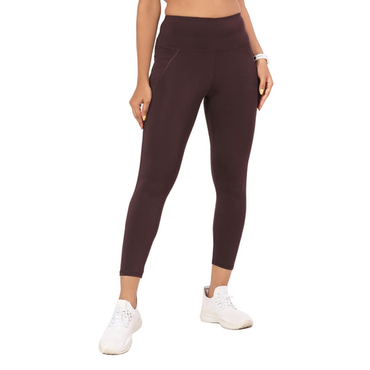 Enamor Womens Skinny Leggings (A605_Choco Fudge