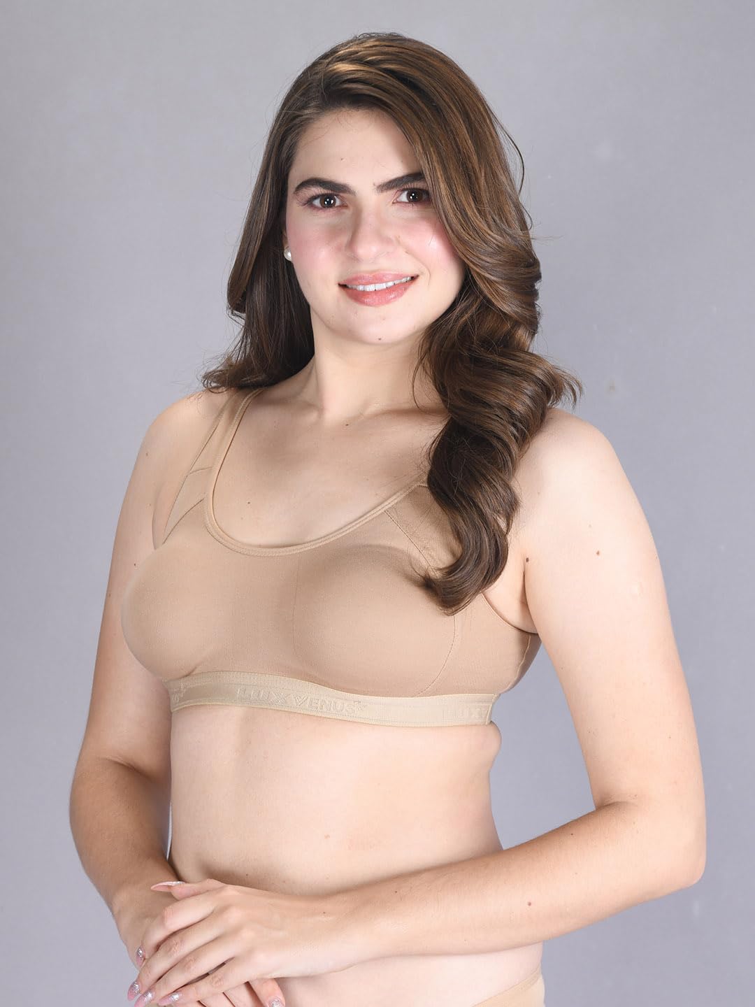 Lux Venus Wire Free Slip On Moulded Full Coverage Sports Bra
