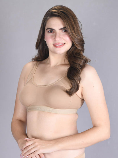 Lux Venus Wire Free Slip On Moulded Full Coverage Sports Bra