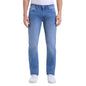 Men Light Blue Mid-Wash Straight Fit Stretch Jeans