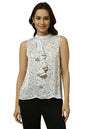 Allen Solly Women Regular Fit Printed Formal Sleeveless Top
