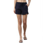 Enamor Essentials Womens Relaxed Fit Mid Rise 100% Cotton Mid-Thigh Length Shorts With Adjustable Waistband & Pockets - E078(E0